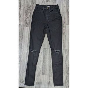(3/$35) SO Size 5 Super High Rise Skinny Distressed Black Denim Jeans Jeggings